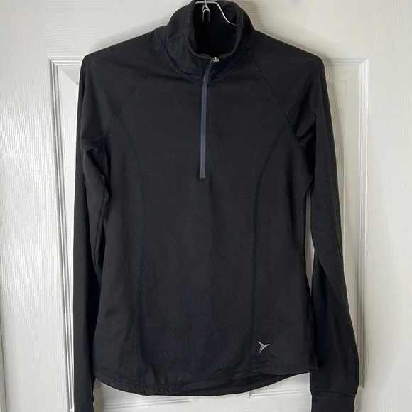 Old Navy Women’s Active Semi-Fitted 1/4 Zip Black Jacket. Size XS - Picture 1 of 8